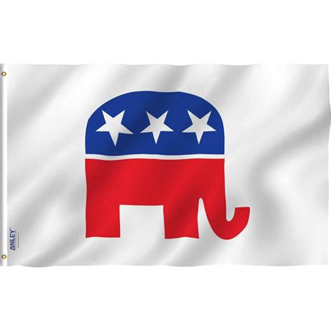 Fly Breeze 3x5 Foot Republican Party Flag - Anley Flags