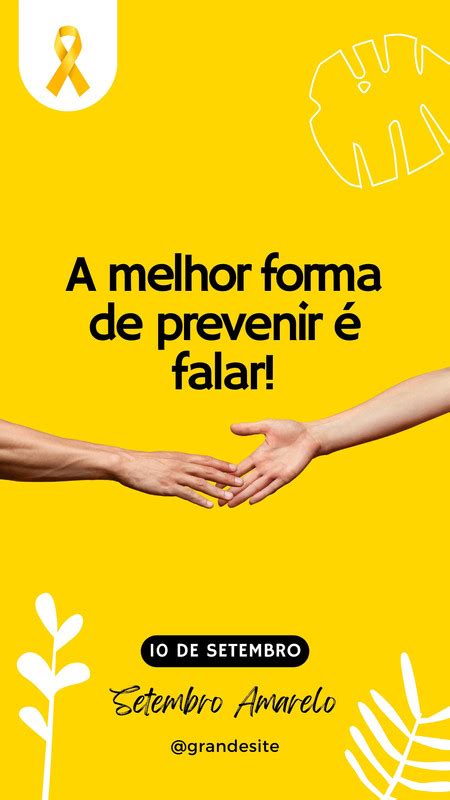 Modelos Gratuitos E Personaliz Veis De Setembro Amarelo Canva