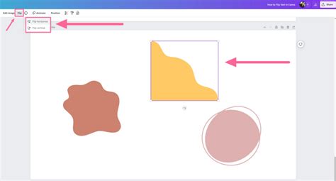 How To Flip Text Shape And Image In Canva Easy Way