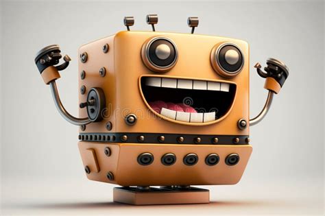 Happy Robot Emoji Stock Illustration Illustration Of Flat 273067305