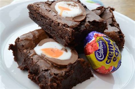 Cadbury Creme Egg Brownies On BakeSpace