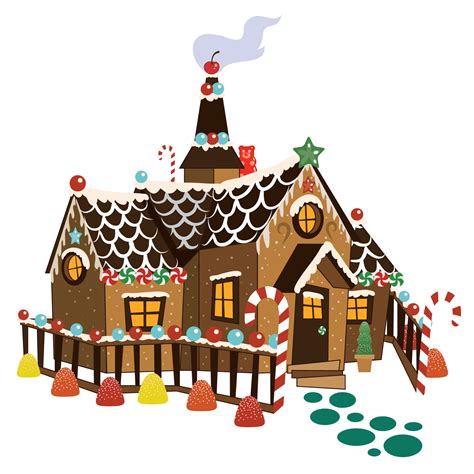 Gingerbread clipart hansel and gretel house, Gingerbread hansel and ...