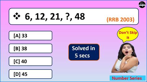 Number Series Number Series Reasoning Number Series Questions Number