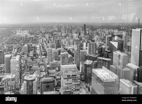 Toronto View From Above Canada Stock Photo Alamy