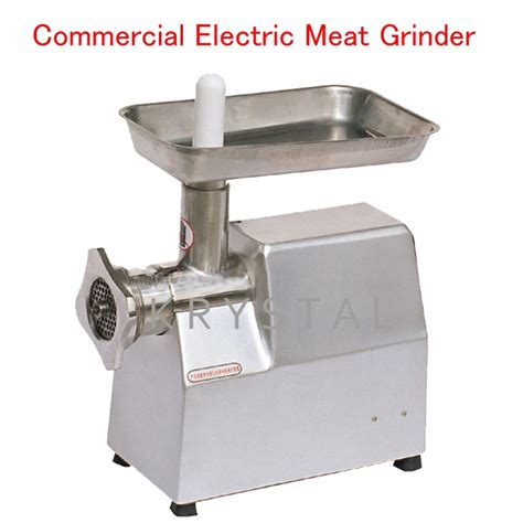 Commercial Electric Meat Grinder Stainless Steel Meat Grinding Machine Meat Mincer with English ...