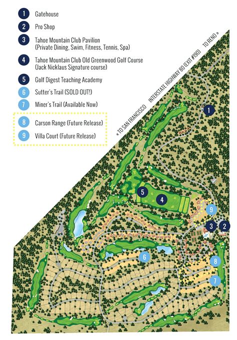 Old Greenwood Community Map - Signature Home Collection at Old Greenwood