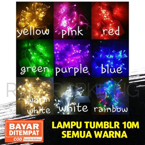 Jual Lampu Tumbler Lampu Tidur Lampu Lip Lop Lampu Natal Lampu Hias 10m Packing