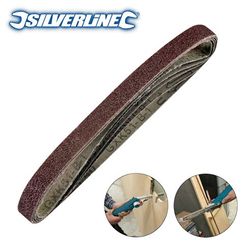 Silverline X Sanding Belts X Mm Grit For Use With Power File