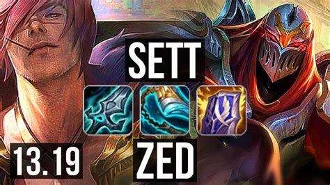 Sett Vs Zed Top K Mastery Dominating Tr Diamond