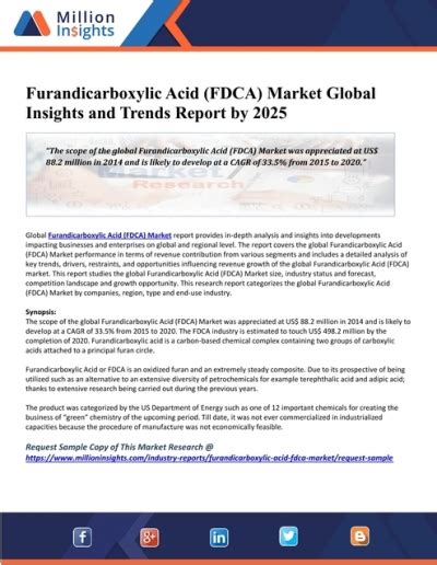 Furandicarboxylic Acid FDCA Market Global Insights And Trends Report