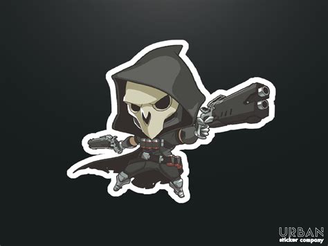 Reaper Cute Spray Overwatch Wasserfest Aufkleber Etsy