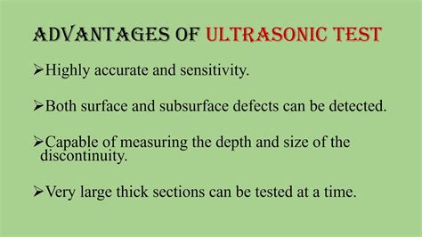 Ultrasonic Test Advantages And Disadvantages Applcations Youtube