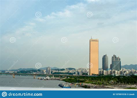 Hangang River In Seoul In Summer In Korea Stock Photo Image Of