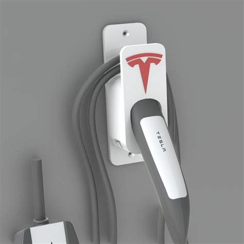 Download Stl File Improved Updated Version Tesla Mobile Charger Gen 2 Cable Holder Wall