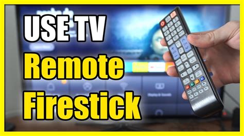 How To Use TV Remote To Control Amazon Firestick Fast Tutorial YouTube