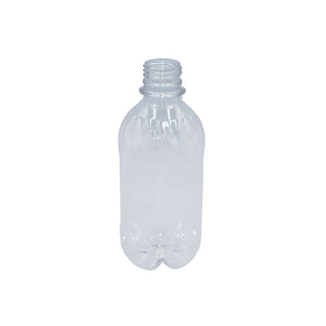 Ml Stubby Water Bottle Clear Blue Mm Contour Plastics Commodities