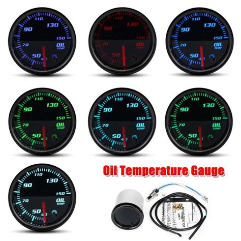 Universal Mm Car Color Led Gauge Mechanical Boost Psi Bar Oil