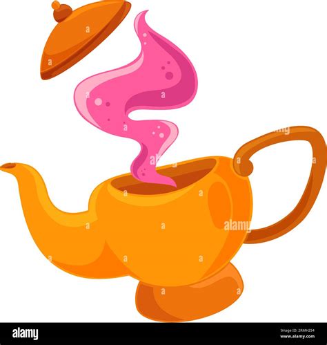 Genie Golden Lamp Stock Vector Image And Art Alamy