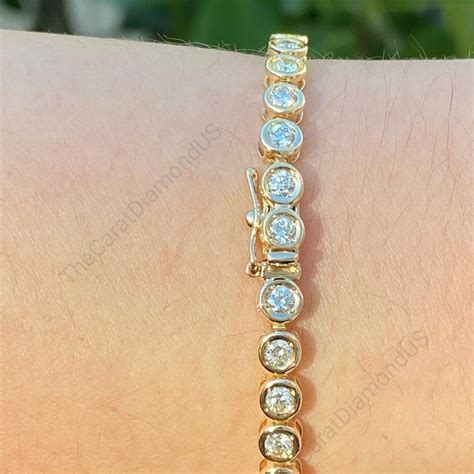 Moissanite Tennis Bracelet Etsy