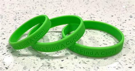 10 Pack Lime Green Awareness Wristband Silicone Bracelets Non Hodgkin