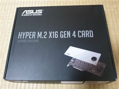 Asus Hyper M 2 X16 Gen 4 Card M 2拡張カード｜paypayフリマ