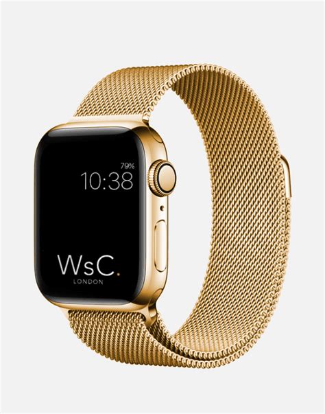 Milanese Loop Apple Watch Strap Gold