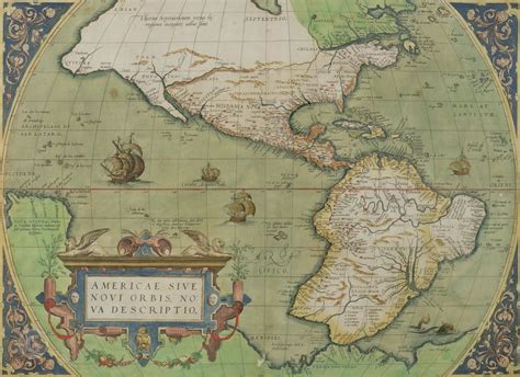 Map of Americas Digital Download, Abraham Ortelius 1500s, Antique Map ...