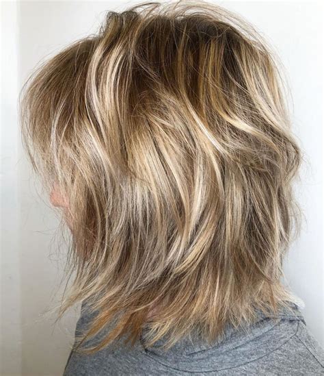 Messy Razored Golden Blonde Bob Modern Shag Haircut Shag Haircut