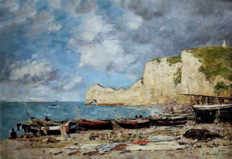 Museu De Reprodu Es De Arte Barcos Etretat Pescaria Barcos E