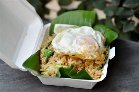 Stir Fried Rice Or Fried Rice In The Box Stock Image Image Of Kitchen
