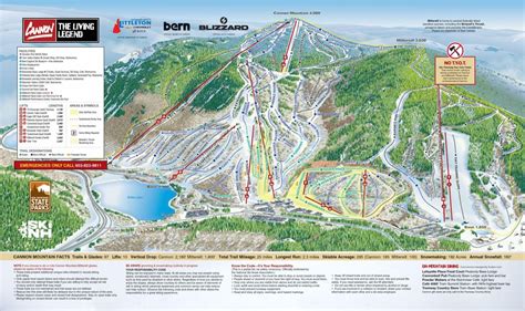 Cannon Mountain Piste Maps And Ski Maps