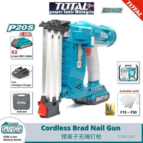 Total F F Li Ion Cordless Brad Nailer Nail Gun