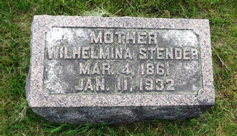 Wilhelmina Greenwald Stender 1861 1932 Mémorial Find a Grave