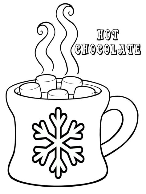 Hot Chocolate Coloring Pages Free Printable Coloring Pages For Kids
