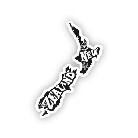 New Zealand Stylised Map My New Zealand