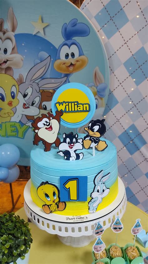 Bolo Do Looney Tunes - Baby Looney Tunes | Bolo decorado baby looney tunes, Bolo looney tunes ...