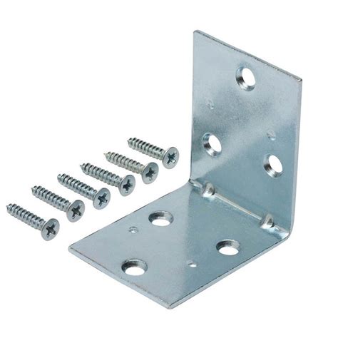 Everbilt 3 In Zinc Plated Corner Brace 4 Pack 15307 The Home Depot