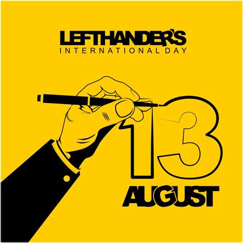 International Left Handers Day | International left handers day, Left ...