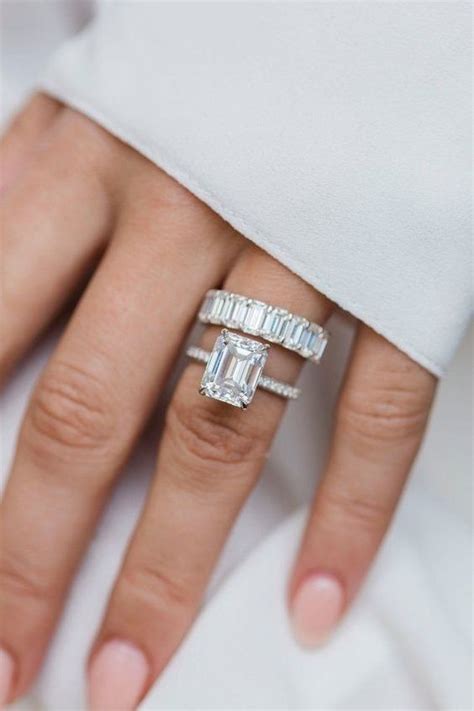 Carat Emerald Cut Hidden Halo Micropaved Diamond Engagement Ring