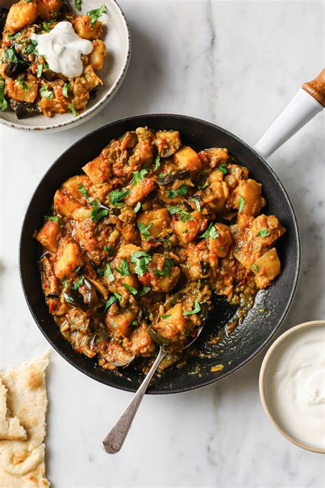 Aloo Baingan Eggplant And Potato Curry Tea For Turmeric