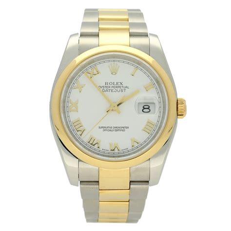 Rolex Datejust Gents Watch White Dial Miltons Diamonds