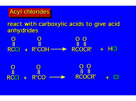 Acyl Anhydrides And Chlorides