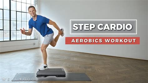 15 Minute Step Cardio Aerobics Trainer Of The Month Club Well Good Youtube