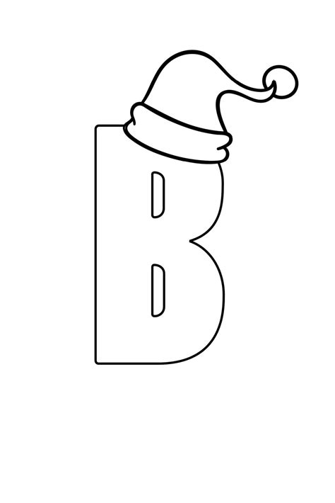 Graffiti Bubble Letter B Printable