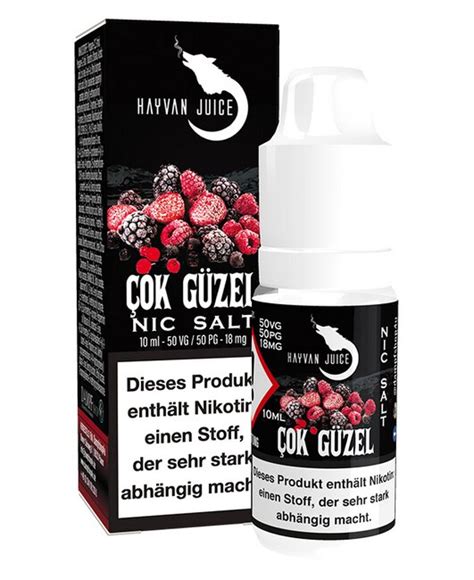 Cok Güzel 18mg Nikotin Salz Liquid Hayvan Juice 8 95