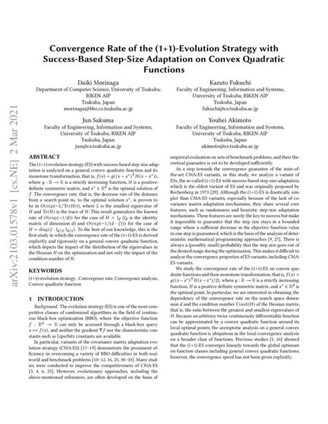 Convergence Rate Of The Evolution Strategy With Success Based