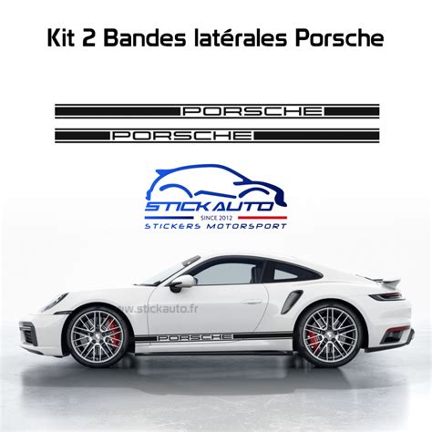 Kit 2 Bandes latérales Porsche STICK AUTO