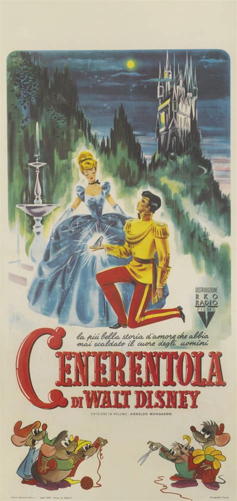 Cinderella Cenerentola 1950 Poster Italian Original Film Posters