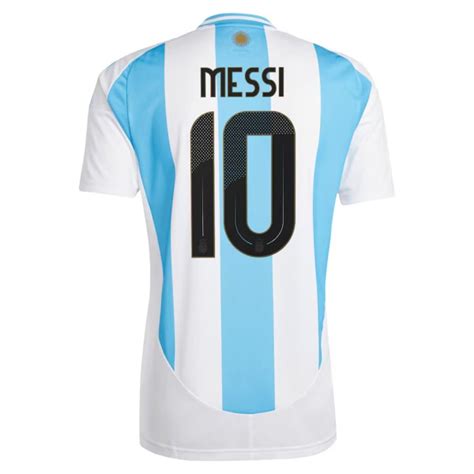 Adidas Argentina Official Messi Home Soccer Jersey Model