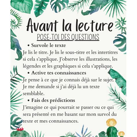 Affiche Strat Gies De Lecture